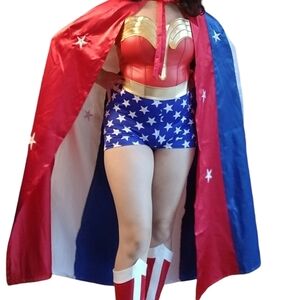 ❗Cosplay Wonder Woman Lynda Carter Satin Cape❗
